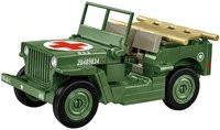 COBI Medical Willys MB Konstruktionsspielzeug Klemmbaustein Jeep aus dem Zweiten Weltkrieg im Maßstab 1:35 - Bild 1