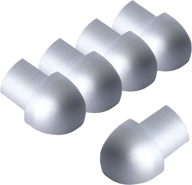 Dalsys Außeneck Fliesenschiene Viertelkreis aus Aluminium in Silber Matt, Breite: 5 mm, Höhe: 8 mm - Bild 1