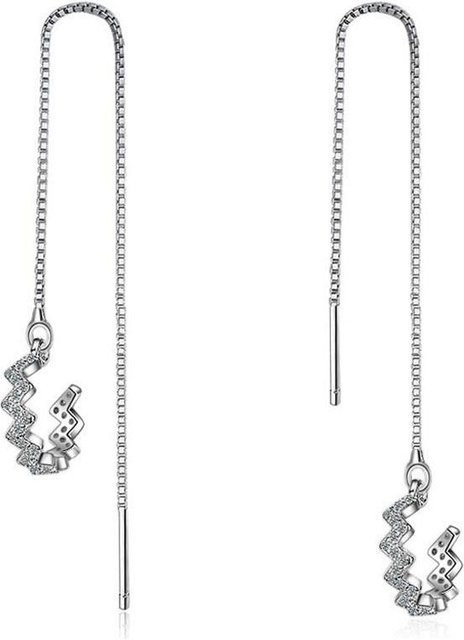 Ohrringe 925 Silber, Zirkonia, Damen - Bild 1