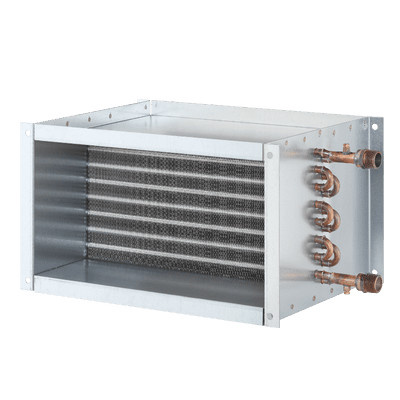 Helios Warmwasser-Heizregler für Rechteck-Kanäle in Silber WHR 2 50 25 30 - Bild 1