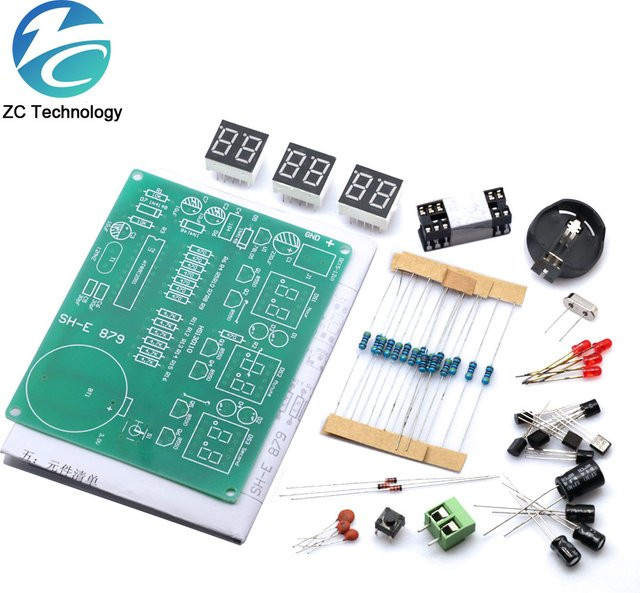 DIY-Kit Elektronische Digitale Röhren-Uhr mit LED-Display und Modulkomponenten für DC 9V - 12V - Bild 1