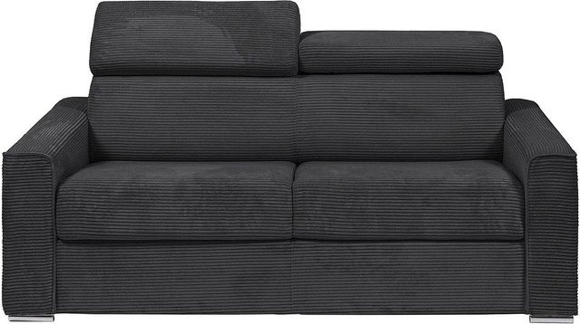 Vente-unique Schlafsofa Vizir in Grau mit Polsterung für das Wohnzimmer - Bild 1