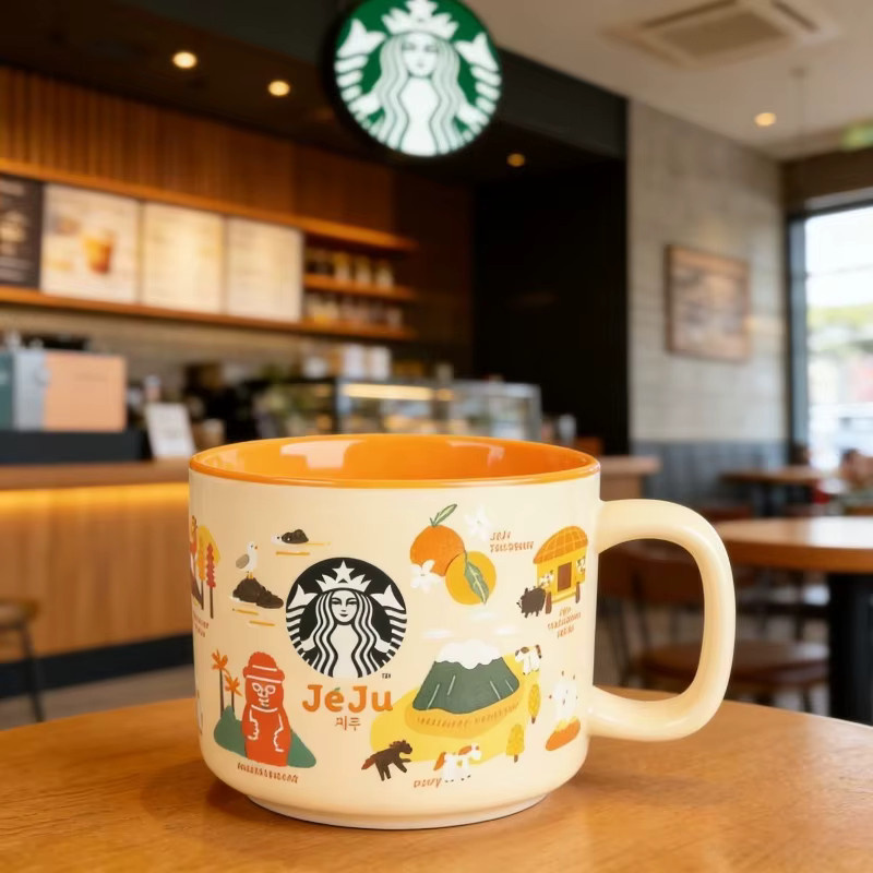 Starbucks Keramik-Tasse Jeju in Gelb mit 355 ml Inhalt - Bild 3