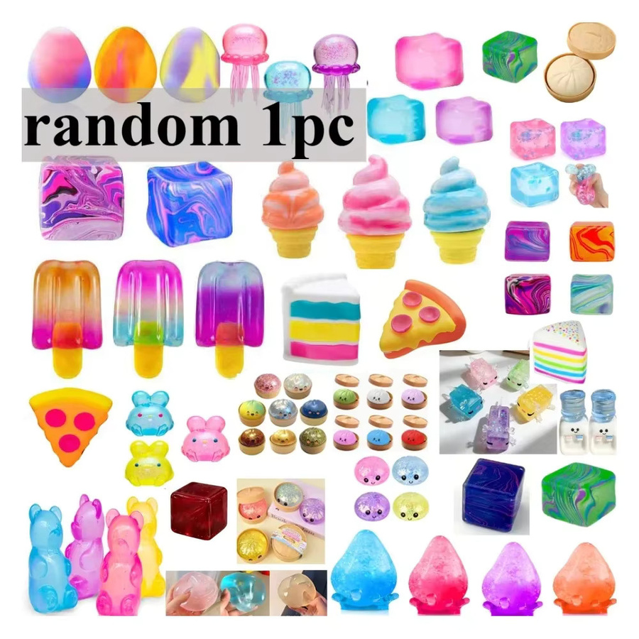 Panini Mystery Fidget Toy Blind Box, Simuliertes Essen, Antistress-Fuß-Squishy-Spielzeug, Quetschspielzeug, Mochi Squishy, Stressabbau-Spielzeug - Bild 3