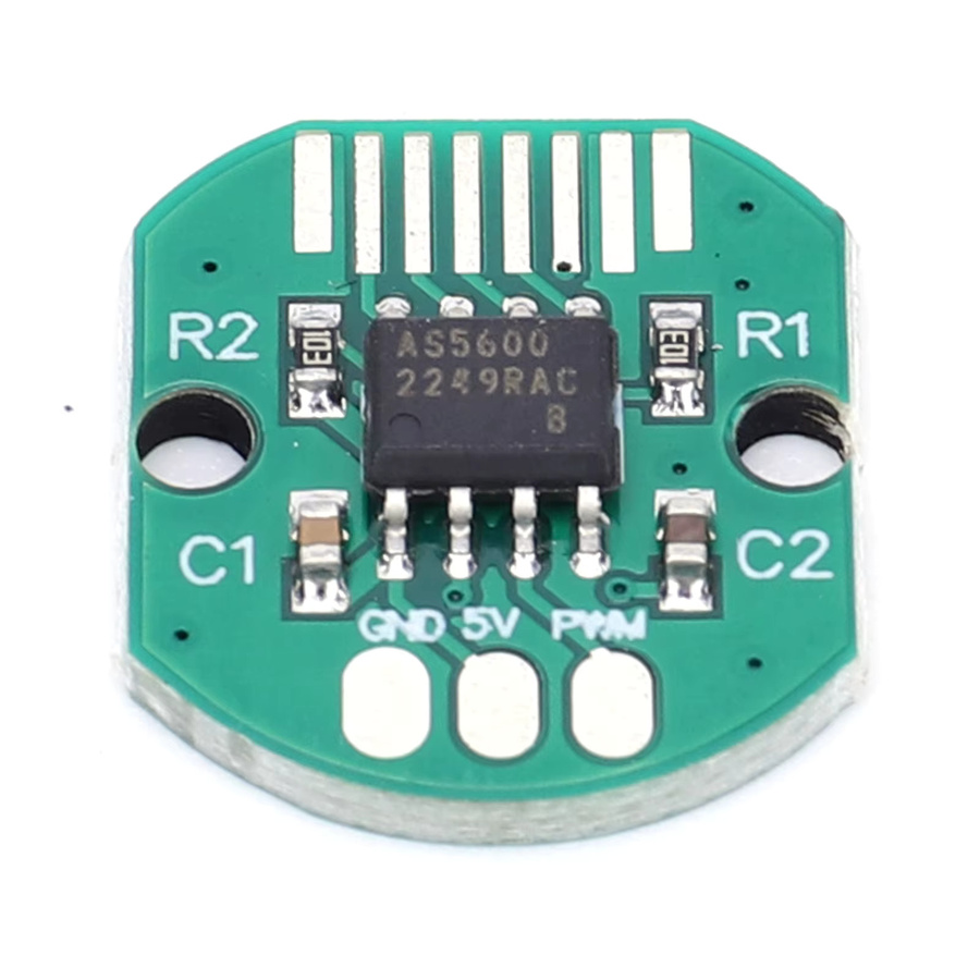 ALLOYSEED AS5600 Magnetischer Induktions-Winkelmesssensor Modul Hochpräziser 12-Bit Absolutwert-Encoder mit PWM und I2C Schnittstelle in Grün - Bild 2