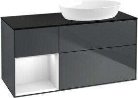 V&B Waschtischunterschrank Finion in Blau lackiert, Breite: 120 cm, Tiefe: 50,1 cm, Höhe: 50,1 cm - Bild 1