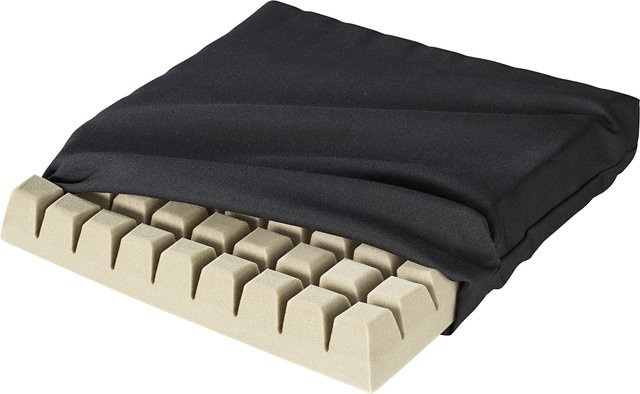 Anti-Dekubitus-Würfelsitzkissen von MODERNE HAUSFRAU aus atmungsaktivem Kaltschaum in Beige oder Schwarz - Bild 1