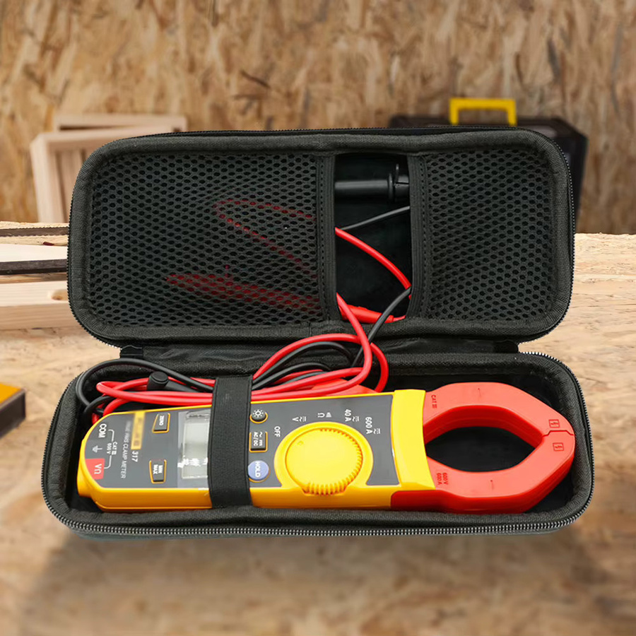 Fluke EVA Hartschutzbox in Grau als Tragetasche und Etui für das digitale Zangenmessgerät Fluke 317 sowie für Fluke F319 und F365 Zangenmultimeter, B/T/H: 25,0 x 10,0 x 25,0 cm - Bild 2