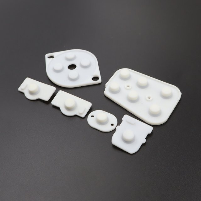 Ersatz-Leitgummi-Tastenreparaturteile für Nintendo N64 Controller Joy-Pad in Weiß - Bild 1