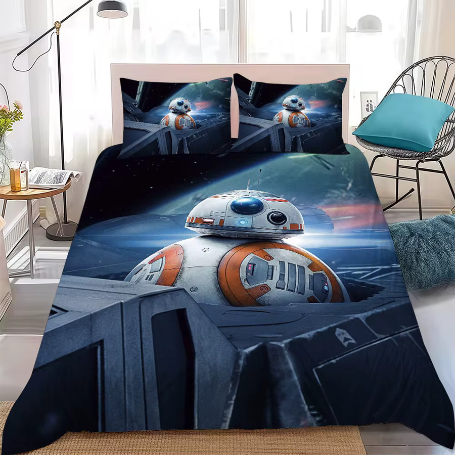 S-STAR WARS Bettwäsche-Set aus Baumwolle, 3-teilig, Mehrfarbig, Breite: 135 cm, Länge: 200 cm - Bild 2