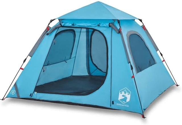 Furnicato Campingzelt Kuppel Blau H x B x T: 140 x 210 x 210 cm - Bild 1