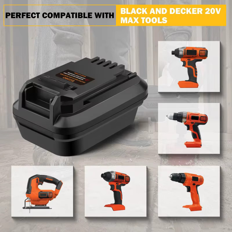 ALASICKA Akku-Adapter BS18BD für Bosch 18 V GBA Li-Ionen-Akkus zur Nutzung mit Black&Decker 18 V und 20 V Elektrowerkzeugen - Bild 3