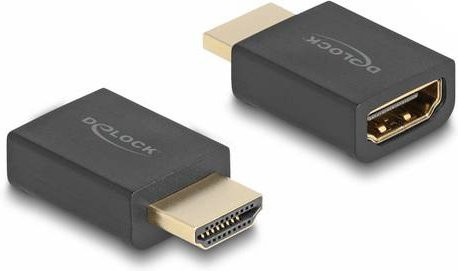 Delock HDMI Anschlusskabel 8K UHD mit vergoldeten Steckkontakten in Schwarz - Bild 1