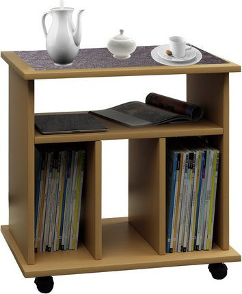 VCM Beistelltisch Tabina in Braun, B/T/H: 45 x 60 x 59 cm - Bild 1