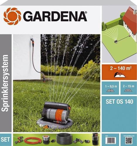 Gardena Sprinklersystem Komplett-Set mit Versenk-Viereckregner OS 140 für rechteckige Flächen bis 140 m² - Bild 2