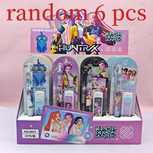 Yiran toy 1 Mechanisches Bleistift Set mit Cartoon K-Pop Dämonenjäger Mädchen Design in Multicolour - Bild 1