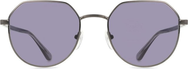 Calvin Klein CK23125S Sonnenbrille, Unisex, Vollrand, Hexagonal, Metall, White, Grey - Bild 1