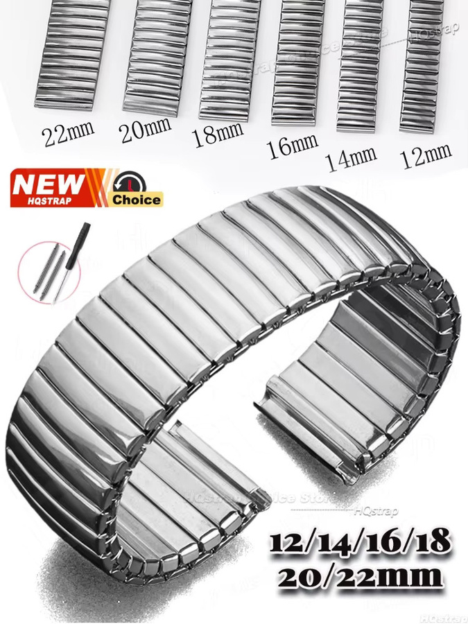 HQstrap Uhrenarmband Edelstahl, Silber, Damen Herren - Bild 5