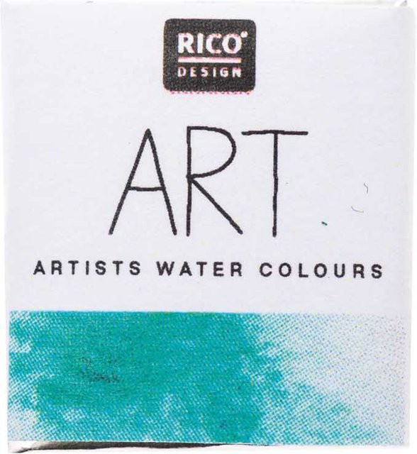 Rico Design ART Künstler Aquarellfarbe Mint im halben Näpfchen - Bild 1