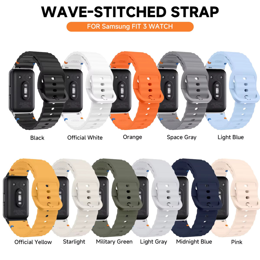 CHIICSMART Uhrenarmband Silikon, Samsung Galaxy Fit 3, Unisex - Bild 6