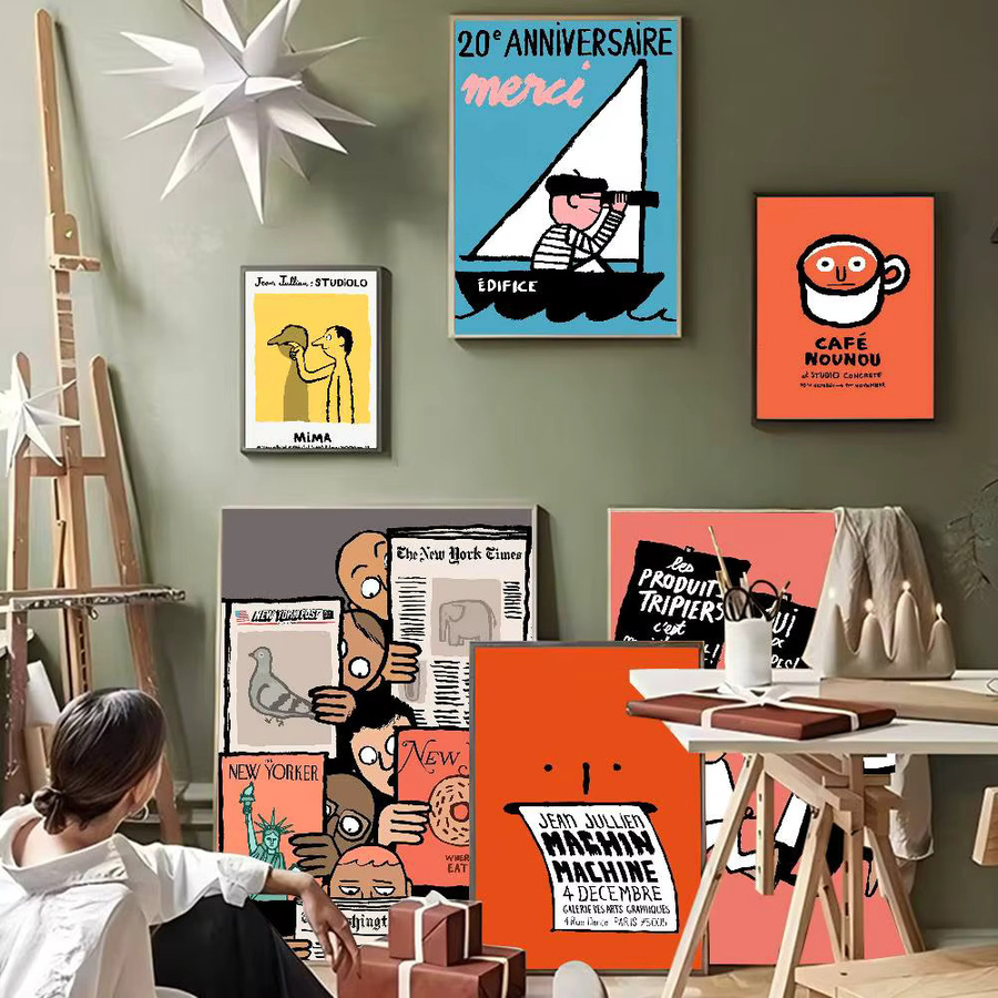 J-Jean Art Jullien Klassisches Anime-Poster als wasserfester Aufkleber für deine Wanddekoration, Mehrfarbig, 15 x 15 cm - Bild 6