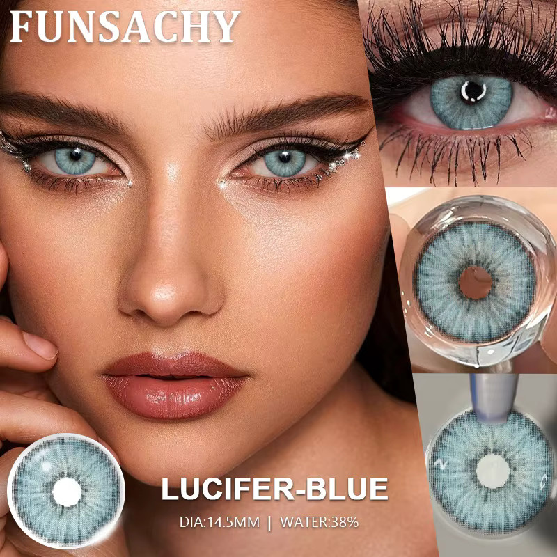 FUNSACHY Kontaktlinsen Lucifer-Serie, 1 Paar, Unisex - Bild 2