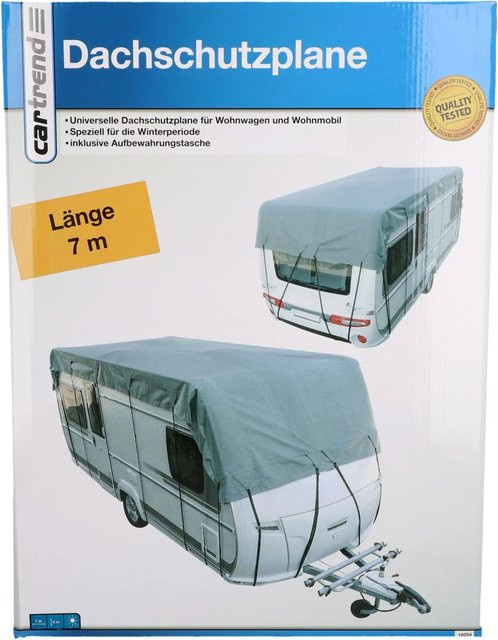 Cartrend Dachschutzplane für Wohnmobil in Grau, B: 7 m, H: 3 m - Bild 1