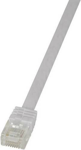 LogiLink CF2051U RJ45 Netzwerkkabel CAT 6 U/UTP Patchkabel Ethernet/LAN Weiß, Länge: 2,00 m - Bild 1