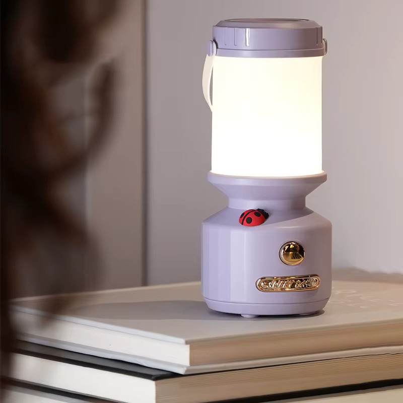 Wiederaufladbare LED Camping Lampe mit Haken, dimmbar in 3 Farben, tragbare Outdoor Notfallbeleuchtung in Weiß - Bild 4