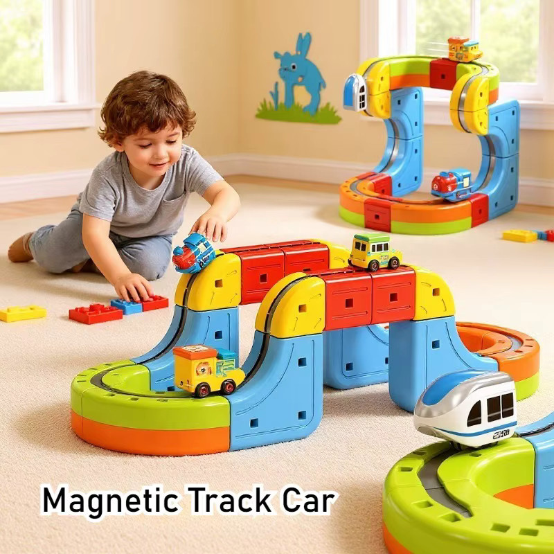DIY Magnetische Elektrische Mini Zug, Montessori Pädagogisches Spielzeug - Bild 1