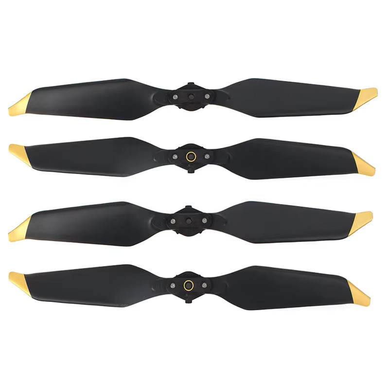 DJI Mavic Pro Ersatzpropeller Set 8331F in Schwarz und Gold, 4 oder 8 Stück geräuscharme CW/CCW Flügelteile für dein Drohnen-Zubehör - Bild 4