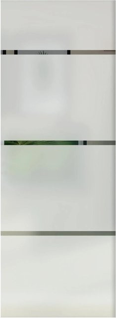 Skyscope ESG Floatglas Lichtausschnitt mit 3 Streifen, transparent, B: 53,5 cm, H: 142 cm, Stärke: 4 mm für Holz-Innentüren - Bild 1