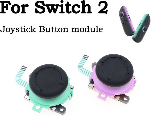 TingDong Thumbstick Set für Nintendo Switch 2 Joy-Con mit Carbon Film Analog-Stick in Blau und Multicolour - Bild 1