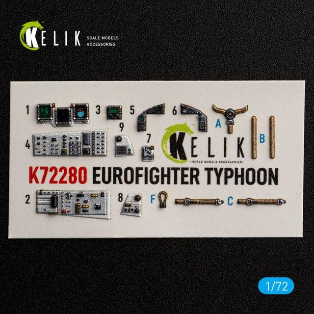 Hasegawa Eurofighter Typhoon - Interior 3D Decals - Bild 1
