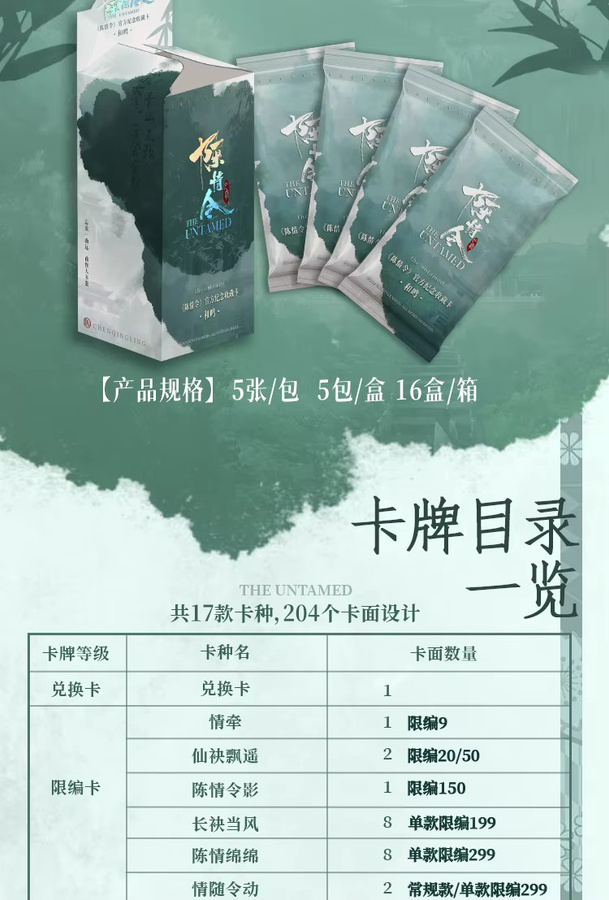 KAYOU Mo Dao Zu Shi Wei Wuxian Figurenkarten - Bild 3