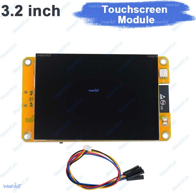 Wishiot ESP32-2432S032C-I Smart Display Board mit 3,2 Zoll IPS TFT LCD ST7789 Kapazitivem Touchscreen, WiFi und Bluetooth - Bild 1