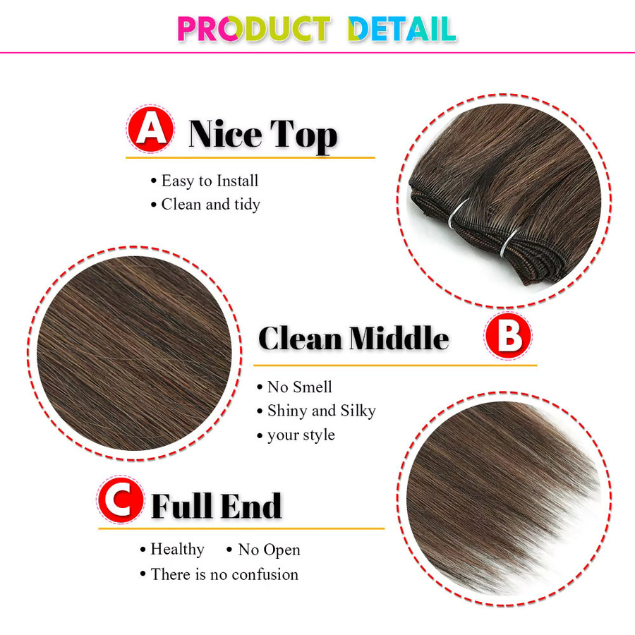 Alibaby Haar Extensions, Synthetisch, Glatt, Ombre, 26 Zoll, 150g - Bild 2