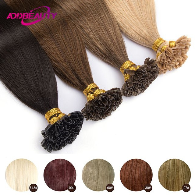 Addbeauty Haarverlängerung Echthaar, Glatt, 40 g, 50 g, 613 - Bild 1