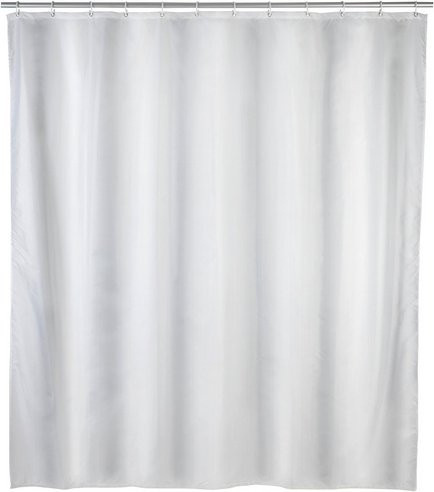 Wenko Duschvorhang aus PEVA in Weiß, B: 240 cm, H: 180 cm - Bild 1