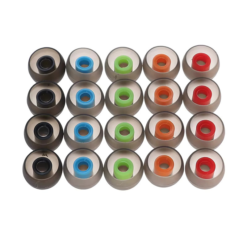 20 Stück Silikon In-Ear Ohrstöpsel Set in den Größen S, M und L, Multicolor - Bild 2