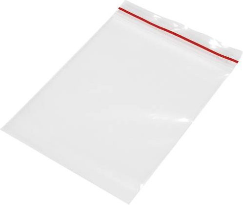 Druckverschlussbeutel von TRU Components aus transparentem Polyethylen ohne Beschriftungsstreifen B: 100 mm, H: 150 mm - Bild 1