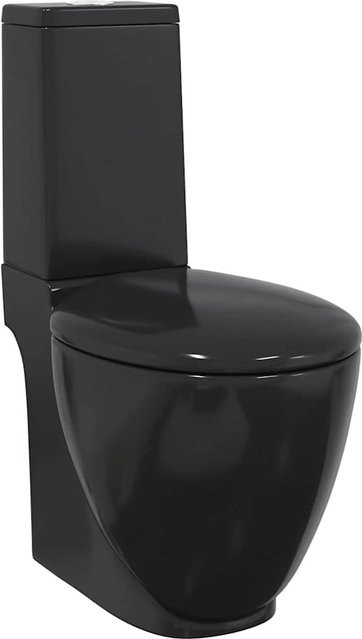 Runde Keramiktoilette von VD Home Furnishing in Schwarz - Bild 1