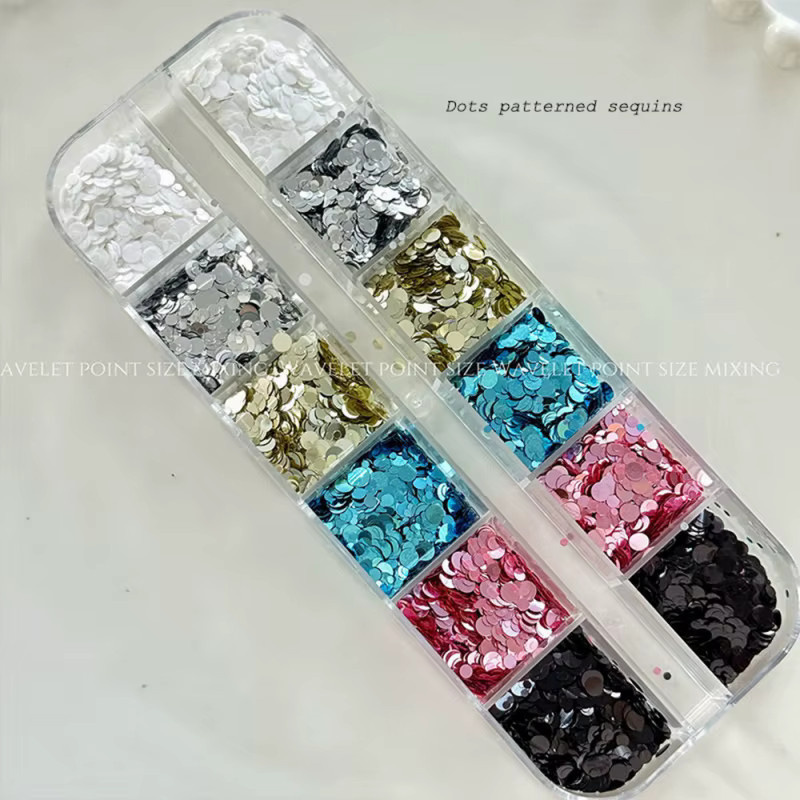 MAFANAILS Nagelglitzer Pailletten, Pink, Glänzend, 1 Box - Bild 2