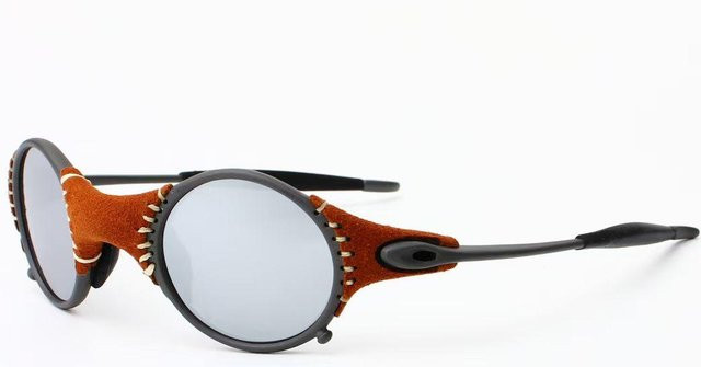 MTB Cycling Sonnenbrille, Metall, Vollrand, Round, Unisex, silver black - Bild 1
