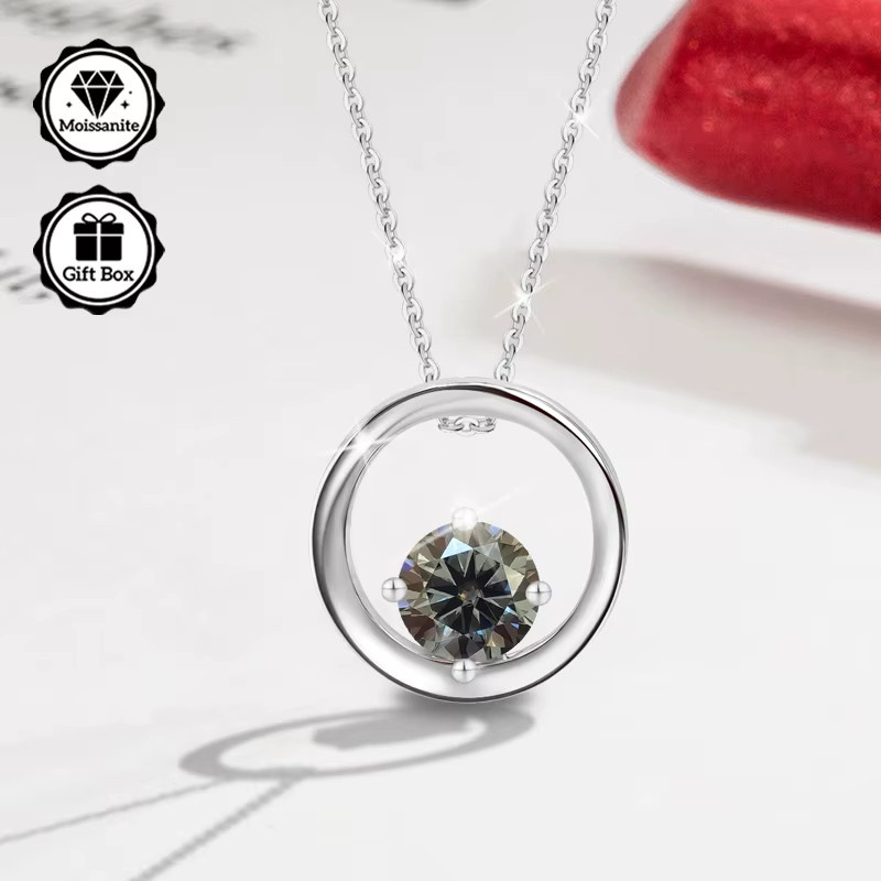 LAMVOICE Halskette, Moissanit, Silber, Damen - Bild 2