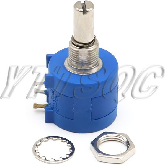 Präzisions-Multi-Turn-Potentiometer 3590s-2-103 in Blau mit einstellbarem Widerstand - Bild 1