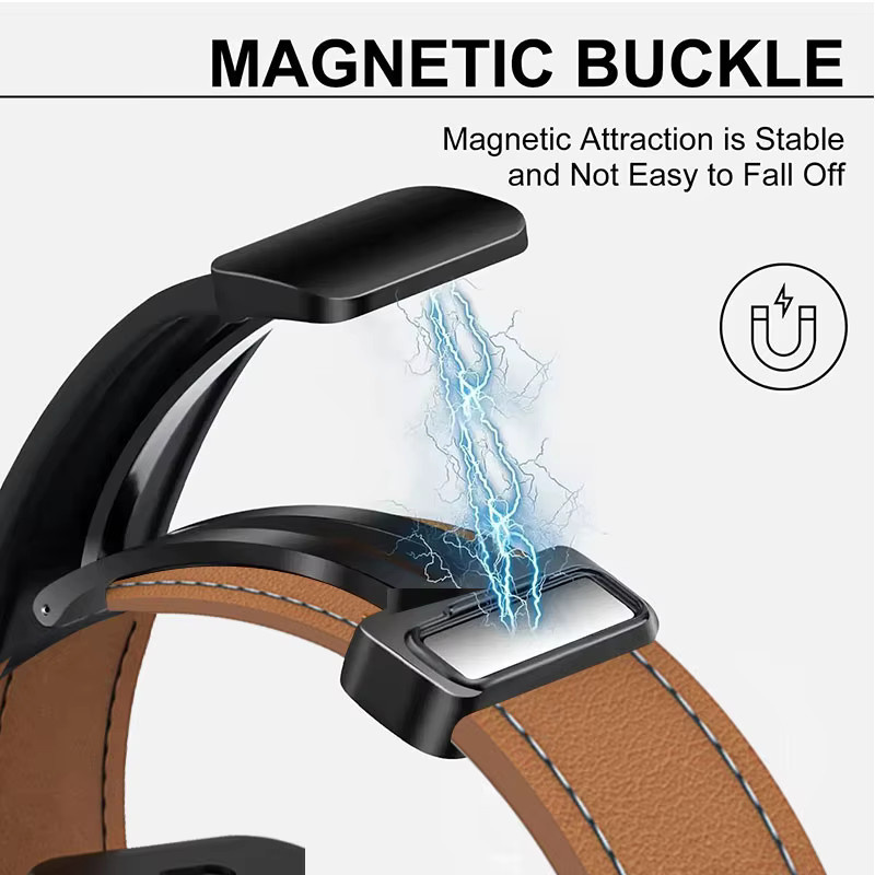 Xiaomi Uhrenarmband Leder, Schwarz, Unisex - Bild 3