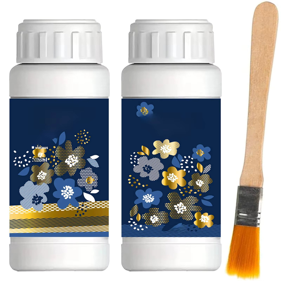 Golden Leaf Vergoldungsklebeset wasserbasierter Epoxidharzkleber für Metallfolie, Kunsthandwerk und Schmuckherstellung auf Holz und Glas, 100 ml oder 200 ml - Bild 4