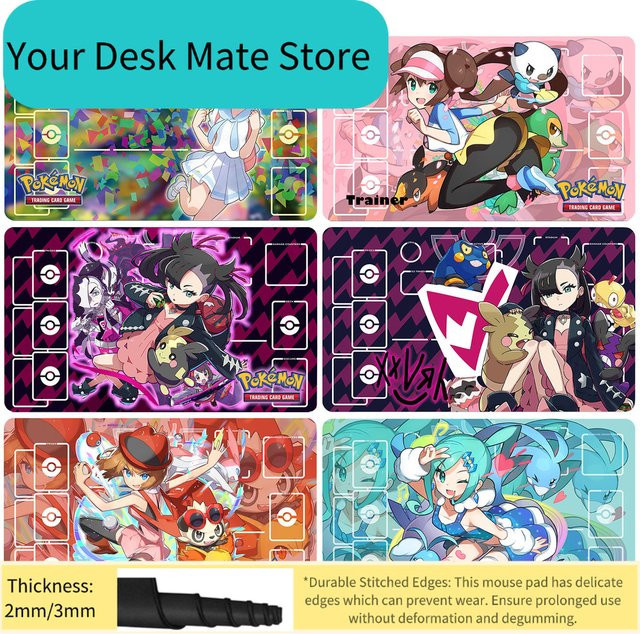 Potdemiel Pokémon Ash & Pikachu TCG Spielmatte, Sammelkartenspiel-Matte, Bunt / Mehrfarbig - Bild 1