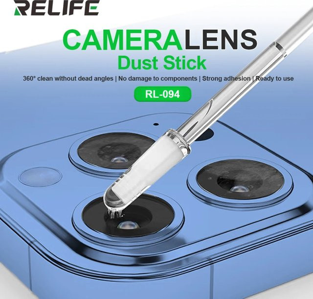 RELIFE 48er Set Kamera Objektiv Reiniger Stick aus synthetischem Harz Gel für iPhone und Android, transparent - Bild 1